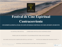 Tablet Screenshot of festivaldecinecontracorriente.com